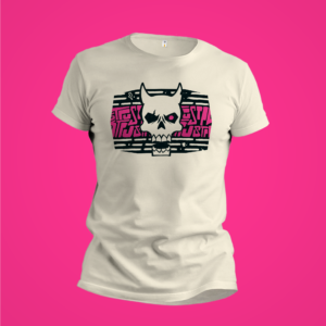 STPU Horned Skull Tee Front